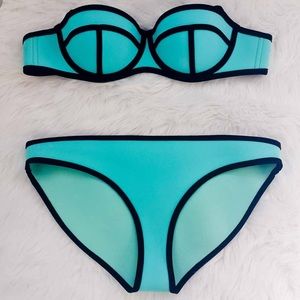 Neoprene triangle bikini top